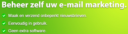 Beheer zelf uw e-mail marketing